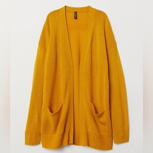 H&M Knit Cardigan | XS | Mustard Yellow